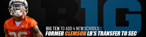 Former Clemson LB's Transfer to SEC Big Ten to Add 4 New Schools