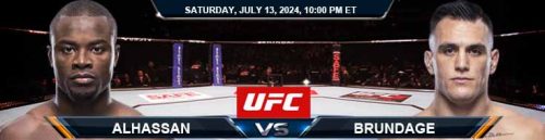 Alhassan vs. Brundage 7/13/24 UFC on ESPN 59 Betting Picks