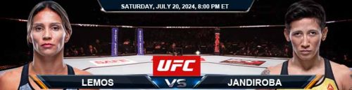 Amanda Lemos vs. Virna Jandiroba 7/20/24 UFC on ESPN 60 Betting Picks