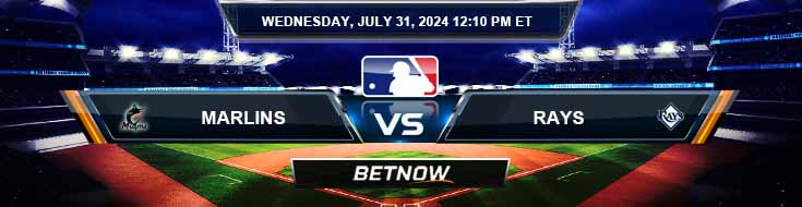 Miami Marlins vs. Tampa Bay Rays 7/31/24 MLB Betting Picks