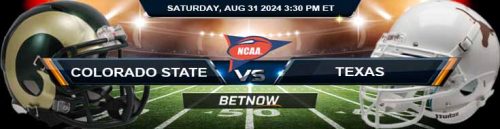Colorado State Rams vs. Texas Longhorns 8/31/24 NCAAF Week 1 Betting Prediction