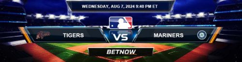 Detroit Tigers vs. Seattle Mariners 8/7/24 MLB Betting Picks