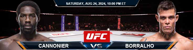 Cannonier vs. Borralho 8/24/24 UFC on ESPN 62 Betting Prediction