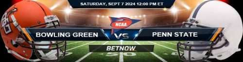 Bowling Green Falcons vs. Penn State Nittany Lions 9/7/24 NCAAF Week 2 Betting Prediction