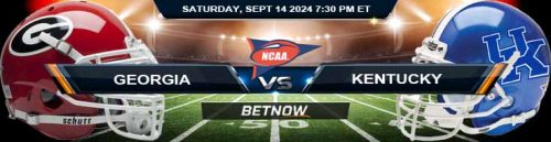 Georgia Bulldogs vs. Kentucky Wildcats 9/14/24 NCAAF Week 3 Betting Prediction