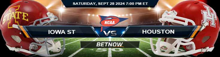 Iowa State Cyclones vs. Houston Cougars 9/28/24 NCAAF Week 5 Betting Prediction