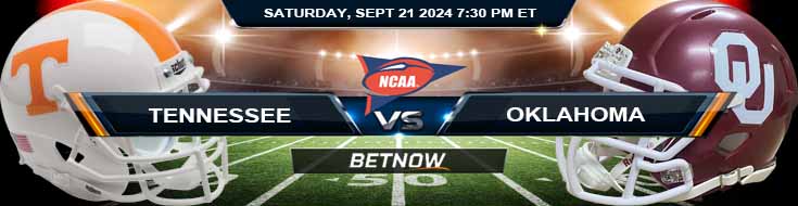 Tennessee Volunteers vs. Oklahoma Sooners 9/21/24 NCAAF Week 4 Betting Prediction