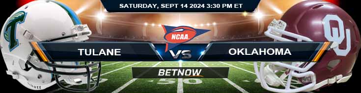 Tulane Green Wave vs. Oklahoma Sooners 9/14/24 NCAAF Week 3 Betting Prediction