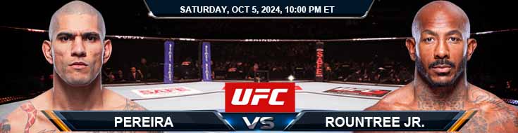 Pereira vs. Rountree Jr. 10/5/24 UFC 307 Betting Prediction and Odds