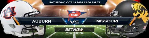 Auburn Tigers vs. Missouri Tigers 10/19/24 NCAAF Week 8 Odds and Predictions