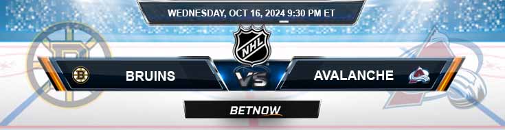 Boston Bruins vs. Colorado Avalanche 10/14/24 NHL Best Bets and Forecast