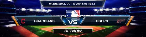 Cleveland Guardians vs. Detroit Tigers 10/10/24 MLB Tips and Predictions