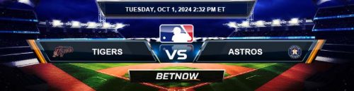 Detroit Tigers vs. Houston Astros 10/1/24 MLB Forecast and Betting Odds