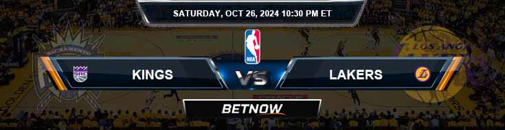 Sacramento Kings vs. Los Angeles Lakers 10/26/24 NBA Best Odds and Preview