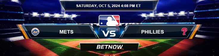 New York Mets vs. Philadelphia Phillies 10/5/24 MLB Picks and Top Bets