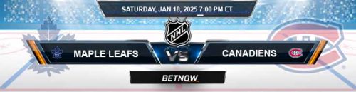 Toronto Maple Leafs vs. Montreal Canadiens 1-18-25 NHL Preview and Betting Tips