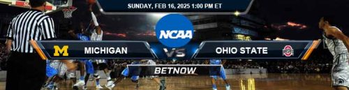 Michigan Wolverines vs. Ohio State Buckeyes 2-16-25 NCAA Men's Basketball Tips and Predictions