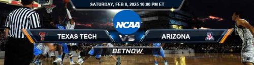 Texas Tech Red Raiders vs. Arizona Wildcats 2-8-25 NCAA Men's Basketball Top Predictions