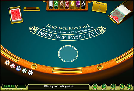 Single Hand BlackJack